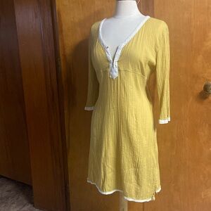 ATHLETA Gauze cover up bathing suit dress Medium flattering M TUNIC